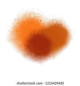 three spray paints for vector backdrop. bright brown colored grafitti background