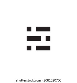 
three squares and rectangles, simple symbol box vector logo