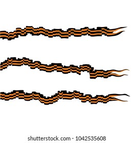 Three St. George ribbons
