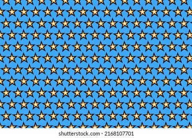 Three star pattern design in vector formate for garment.