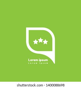 three stars map pin.three stars logo concept. 