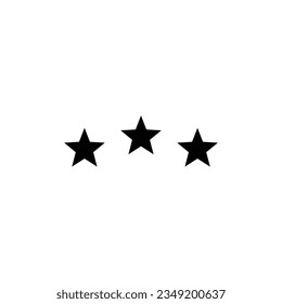 three stars rating. rate stars - best, top