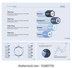 Three Statistics Slide Templates Set