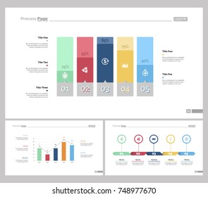Three Statistics Slide Templates Set