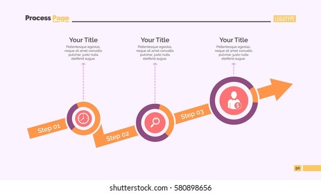 Three Step Arrow Slide Template