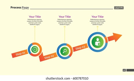 Three Step Arrow Slide Template