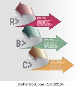 Three step arrows
