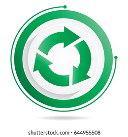 Three step cycle arrows diagram