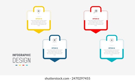 Three Step Infographic label design Vector template with line icons. process steps diagram, presentations, workflow layout, banner, flow chart, info graph vector illustration.