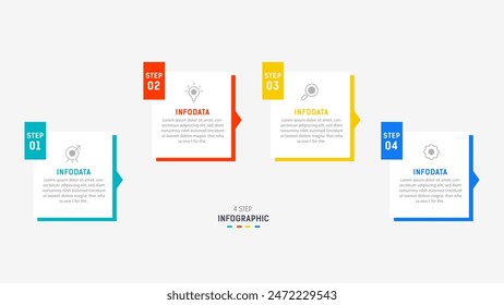 Three Step Infographic label design Vector template with line icons. process steps diagram, presentations, workflow layout, banner, flow chart, info graph vector illustration.