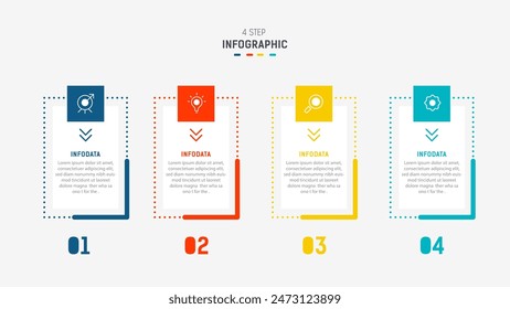 Three Step Infographic label design Vector template with line icons. process steps diagram, presentations, workflow layout, banner, flow chart, info graph vector illustration.