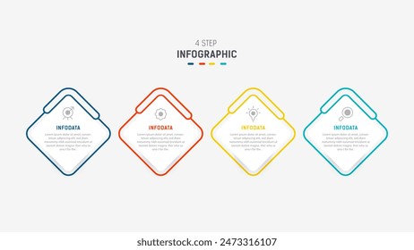 Three Step Infographic label design Vector template with line icons. process steps diagram, presentations, workflow layout, banner, flow chart, info graph vector illustration.