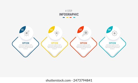 Three Step Infographic label design Vector template with line icons. process steps diagram, presentations, workflow layout, banner, flow chart, info graph vector illustration.