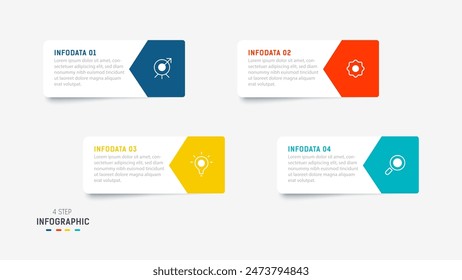 Three Step Infographic label design Vector template with line icons. process steps diagram, presentations, workflow layout, banner, flow chart, info graph vector illustration.