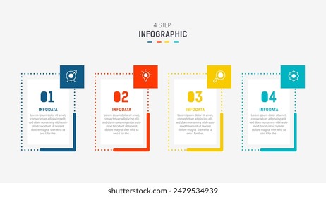 Three Step Infographic label design Vector template with line icons. process steps diagram, presentations, workflow layout, banner, flow chart, info graph vector illustration.