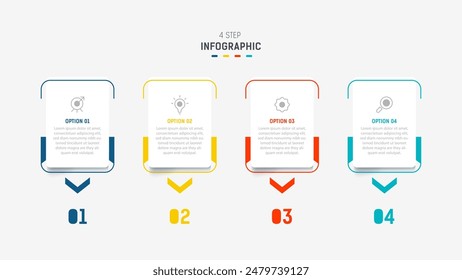 Three Step Infographic label design Vector template with line icons. process steps diagram, presentations, workflow layout, banner, flow chart, info graph vector illustration.