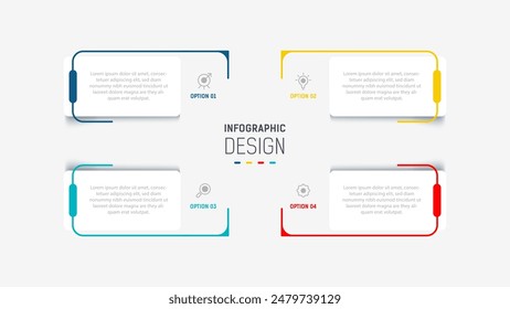 Three Step Infographic label design Vector template with line icons. process steps diagram, presentations, workflow layout, banner, flow chart, info graph vector illustration.