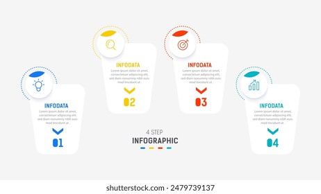 Three Step Infographic label design Vector template with line icons. process steps diagram, presentations, workflow layout, banner, flow chart, info graph vector illustration.