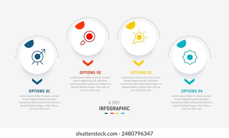 Three Step Infographic label design Vector template with line icons. process steps diagram, presentations, workflow layout, banner, flow chart, info graph vector illustration.
