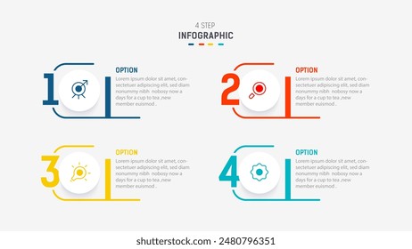 Three Step Infographic label design Vector template with line icons. process steps diagram, presentations, workflow layout, banner, flow chart, info graph vector illustration.