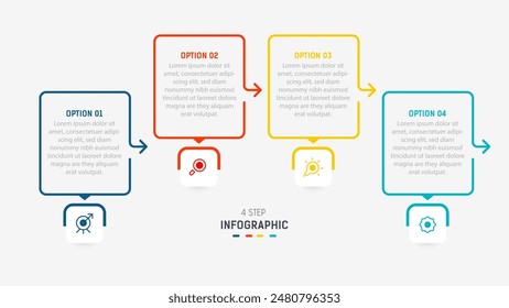 Three Step Infographic label design Vector template with line icons. process steps diagram, presentations, workflow layout, banner, flow chart, info graph vector illustration.