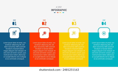 Three Step Infographic label design Vector template with line icons. process steps diagram, presentations, workflow layout, banner, flow chart, info graph vector illustration.