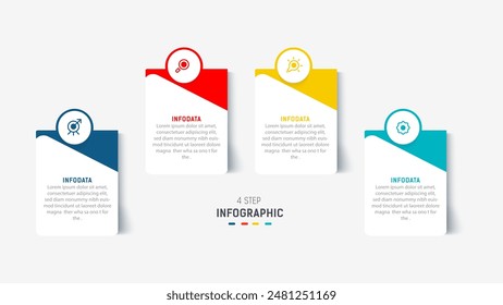 Three Step Infographic label design Vector template with line icons. process steps diagram, presentations, workflow layout, banner, flow chart, info graph vector illustration.