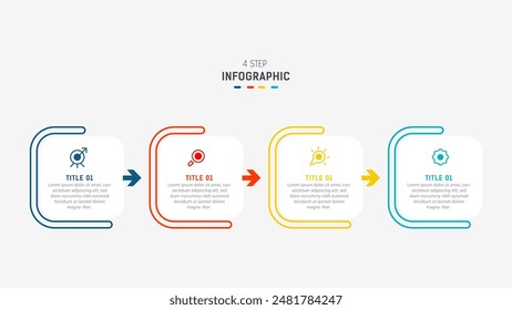 Three Step Infographic label design Vector template with line icons. process steps diagram, presentations, workflow layout, banner, flow chart, info graph vector illustration.