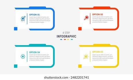 Three Step Infographic label design Vector template with line icons. process steps diagram, presentations, workflow layout, banner, flow chart, info graph vector illustration.