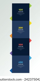 Drei Stufen Vorlage für die Präsentation. 3 Schritte Optionen, Elemente, Infografik.