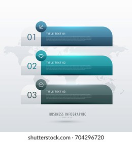 three steps infographic template for your business presentation