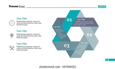 Three steps knot diagram slide template