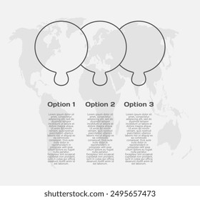 Infografía de la línea del rompecabezas de tres pasos. Negocio, idea, concepto de flujo. Plantilla de 3 opciones, piezas, procesos. Jigsaw infografía. Puede ser utilizado para el proceso, la presentación, la disposición, el Anuncio, el gráfico