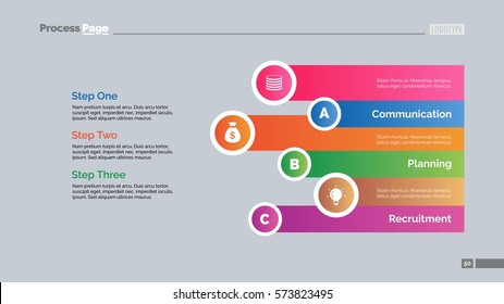 Three Steps Strategy Slide Template