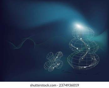 three stones and flower shows stacking stones and the meaning of zen vector illustration graphic EPS 10