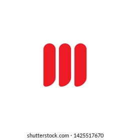 three stripes curves logo vector
