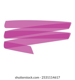 Tres trazos de un resaltador rosa resaltan información importante