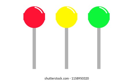 Three tasty lollipops