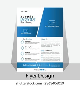 Three template A4. Blue and green abstract presentation slide templates.Business abstract vector template. Brochure design, Unique flyer templates set are in 3 design