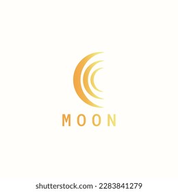 Three thin crescent moon logo.