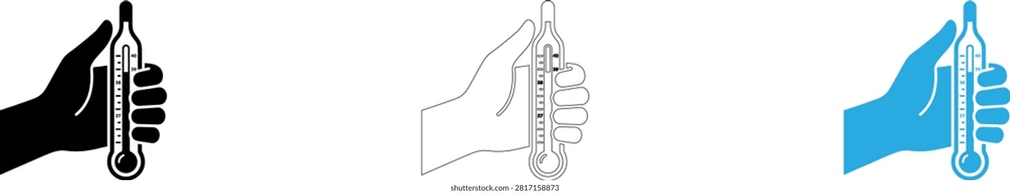 Three thumbs up and call center agent icon illustration isolated on transparent background, Vector