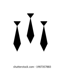 Three tie icon. Business meeting