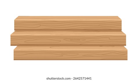 Three Tiered Wooden Display Stand A Rustic and Natural Presentation of Goods