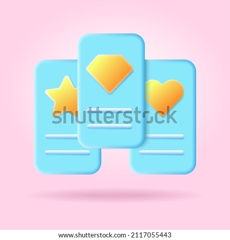 Three tiers subscription plans icon. Tariff plans 3d render vector illustration. Pricing table for website. Basic, standard, pro. Price list 3 options plans for online services isolated