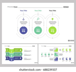 Three Training Slide Templates Set