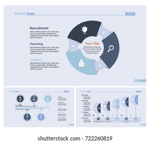 Three Training Slide Templates Set