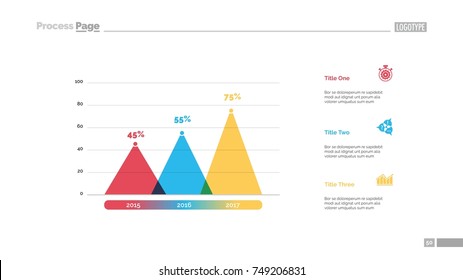 Three Triangular Bars Slide Template