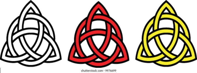 Three Trinity Celtic Knots