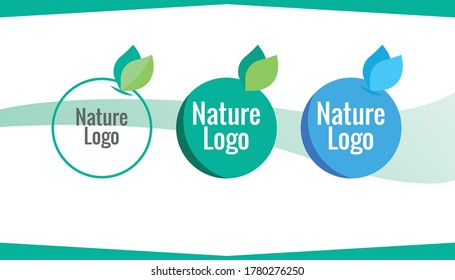 three types of fruit logos
