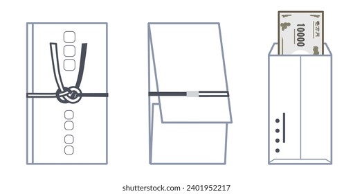 Three types of theory vector illustrations to explain how to write condolence bags